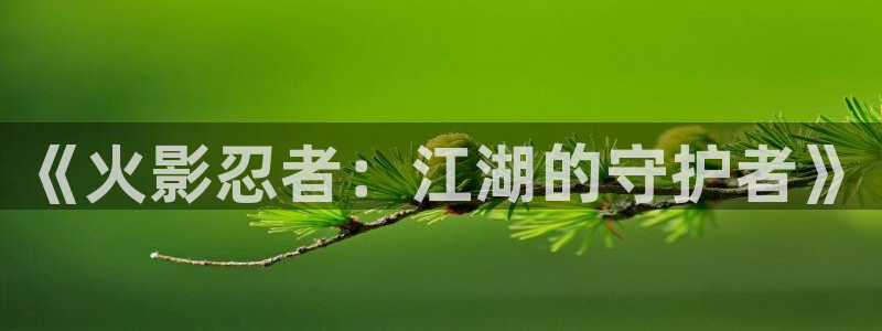 虫虫漫画免费漫画入口页面：《火影忍者：江湖的守护者》